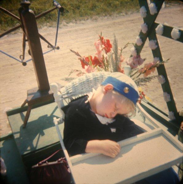 alittletomuchexcitementforrick.jpg - Rick was a little tired after the Centennial Parade.