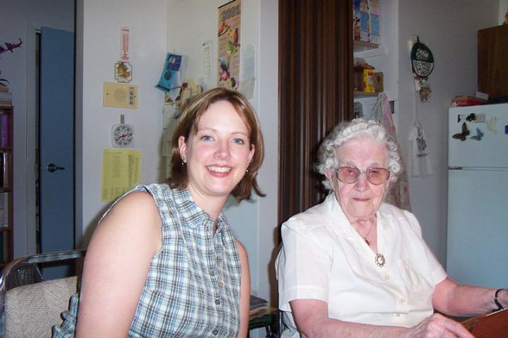 juliegrandmaharms.jpg - Julie & Gramma Harms.