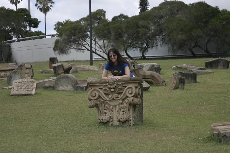 IMG_4039.JPG - A art project in the park that used stone work from old building.